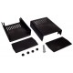 Obudowa plastikowa Kradex Z2A 178x147x90mm - wentylowana - czarna Obudowa plastikowa Kradex Z2A 178x147x90mm - wentylowana - czarna