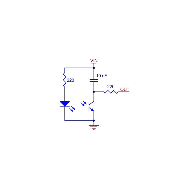 Czujnik obiciowy analogowy - QTR-L-1RC (2 szt.)