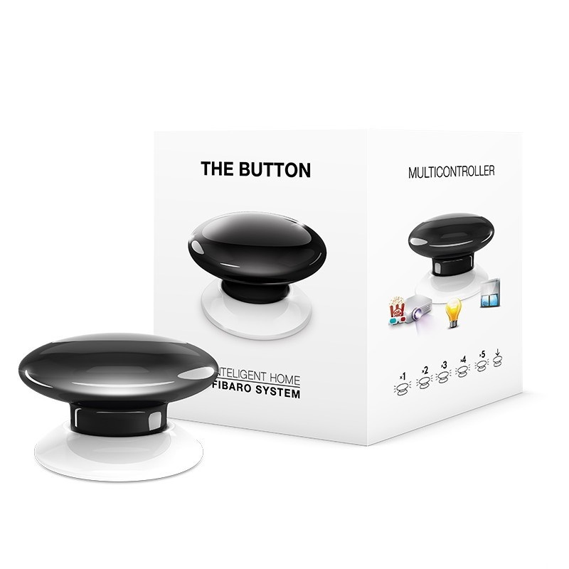 Fibaro Button - przycisk automatyki domowej - czarny