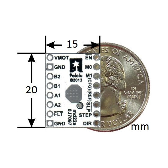 DRV8834 Низьковольтний драйвер крокового двигуна 10.8V 2A - Pololu 2134