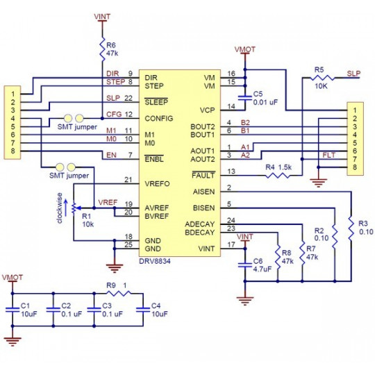 DRV8834 Низьковольтний драйвер крокового двигуна 10.8V 2A - Pololu 2134