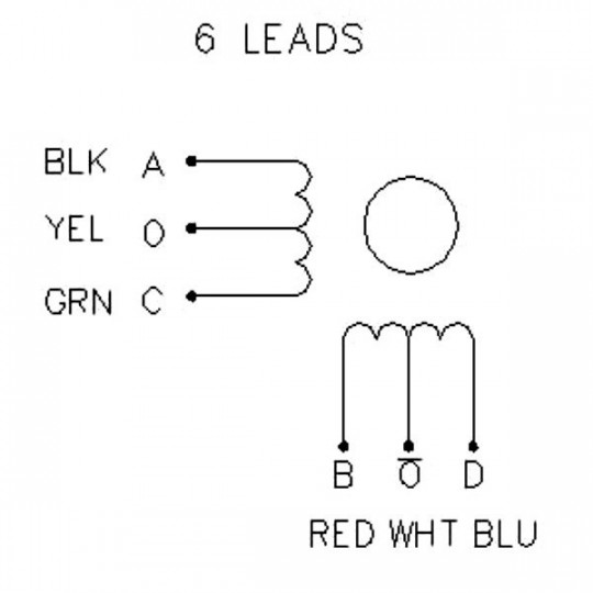 Кроковий двигун 42HM48-1206 400 кроків/об 4.0 В / 1.2 А / 0.31 Нм