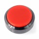 Push Button 6cm - czerwony - płaski Push Button 6cm - czerwony - płaski