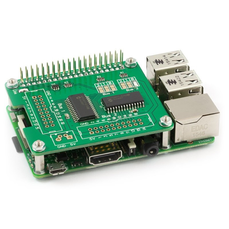IO Pi Plus - ekspander do Raspberry Pi - 32 pinów I/O