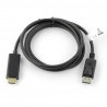 Przewód DisplayPort - HDMI-M Lanberg - dł. 1,8m - zdjęcie 1