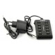 uGo UHU-1012 - aktywny HUB 10-portowy USB 2.0 z włącznikiem i zasilaczem 5V/2A dla Raspberry Pi uGo UHU-1012 - aktywny HUB 10-portowy USB 2.0 z włącznikiem i zasilaczem 5V/2A dla Raspberry Pi