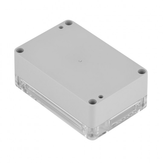 Корпус Kradex Z128JpH™ з ABS-PC пластику з латунними втулками IP65 - 105x70x40 мм світло-сіро-прозорий