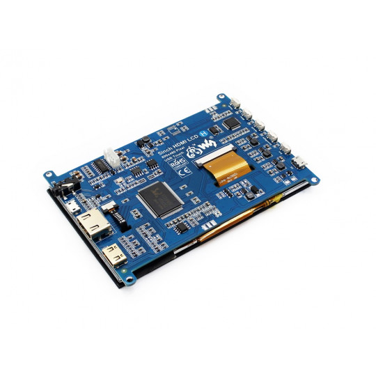 Сенсорний екран H - ємнісний РК-TFT 5'' 800x480px HDMI + USB для Raspberry Pi - Waveshare 14300