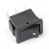 Przełącznik chwilowy, kołyskowy MRS101B-C3B 250V/6A Przełącznik chwilowy, kołyskowy MRS101B-C3B 250V/6A - zdjęcie 2