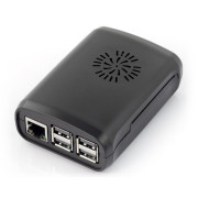 Obudowa Raspberry Pi Model 3B+/3B/2B - czarna z wentylatorem
