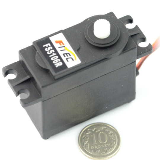 Сервопривід Feetech FS5106R - стандартний безперервний режим роботи 360 градусів