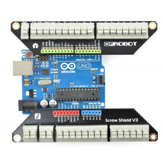 DFRobot ScrewShield V3 — винтовые соединители для Arduino