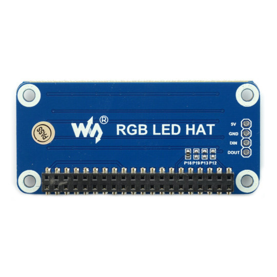 RGB LED Hat - екран для Raspberry Pi 4B/3B+/3B/Zero - Waveshare 12725