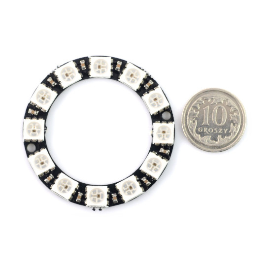 RGB світлодіодне кільце WS2812 5050 x 12 діодів - 38 мм