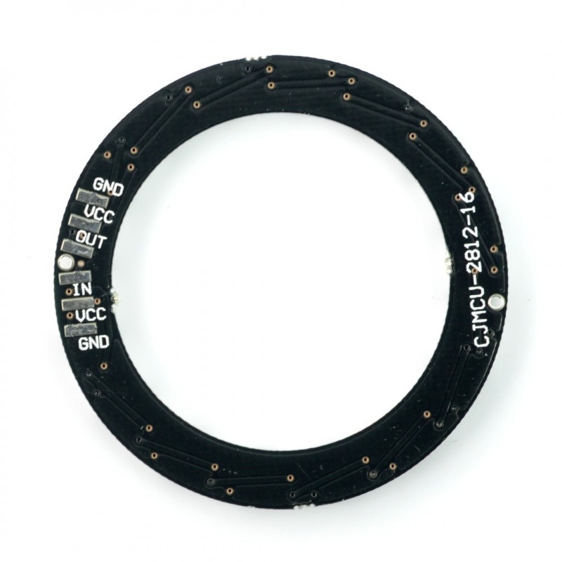 Pierścień LED RGB WS2812 5050 x 16 diod - 44mm