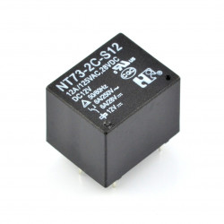 Przekaźnik NT73-2C-S12 - cewka 12V, styki 6A/250VAC