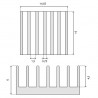 Radiator RAD07 15x14.5x6 mm Radiator RAD07 15x14.5x6 mm - zdjęcie 2