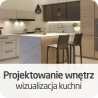 Projektowanie wnętrz - wizualizacja kuchni - wersja ON-LINE - zdjęcie 1