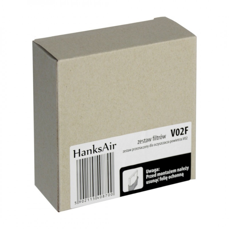 Zestaw filtrów do oczyszczacza powietrza HanksAir V02 - 2szt.