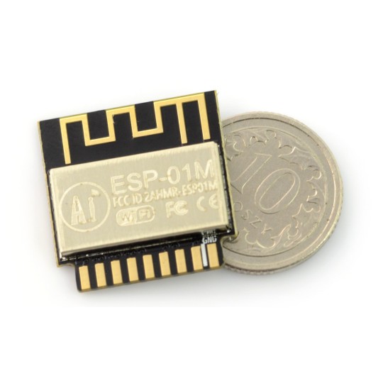 ESP-01M ESP8285 WiFi модуль - 11GPIO, АЦП, антена для друкованої плати