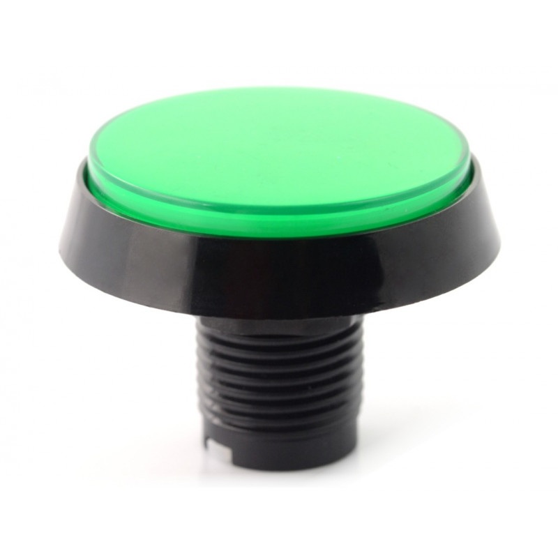 Big Push Button 6cm - zielony- pochyły