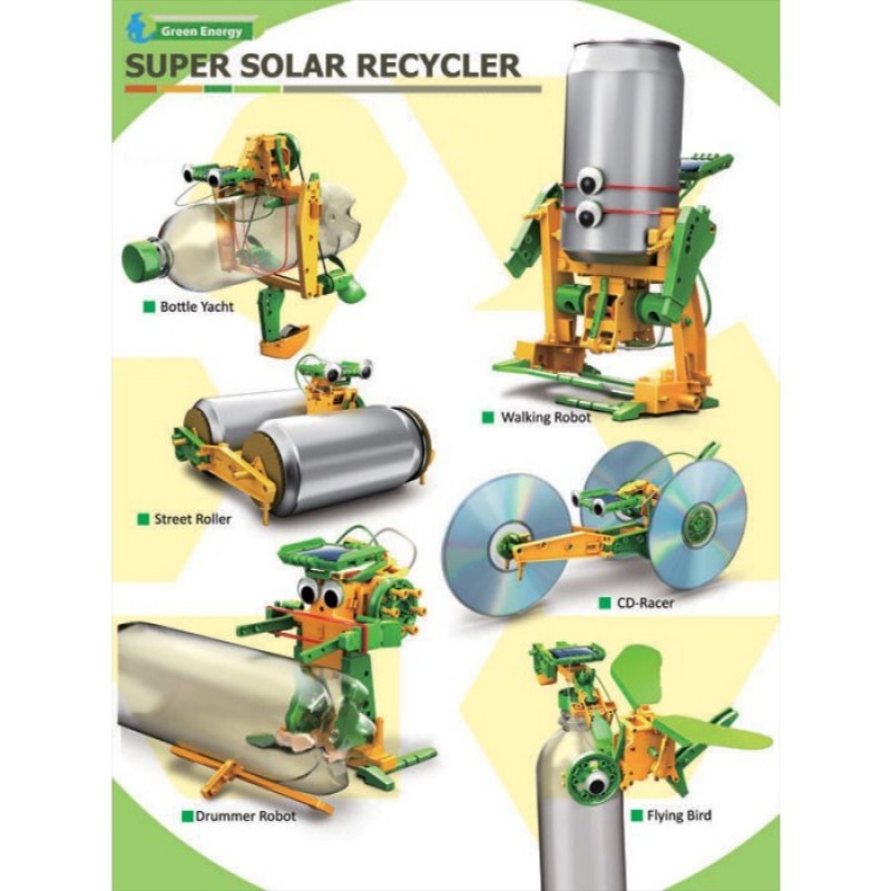Zestaw edukacyjny - Robot 6 w 1 - Super Solar Recycler