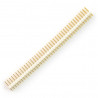 Wtyk goldpin 2x40 prosty raster 2,54mm - biały - zdjęcie 1