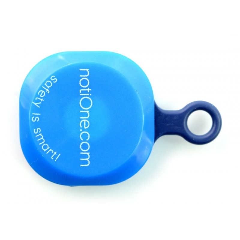 NotiOne Play - lokalizator Bluetooth z buzzerem i przyciskiem - niebieski