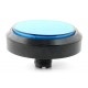 Push button 10cm - niebieski - płaski