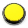 Push button 10cm - żółty - płaski - zdjęcie 1