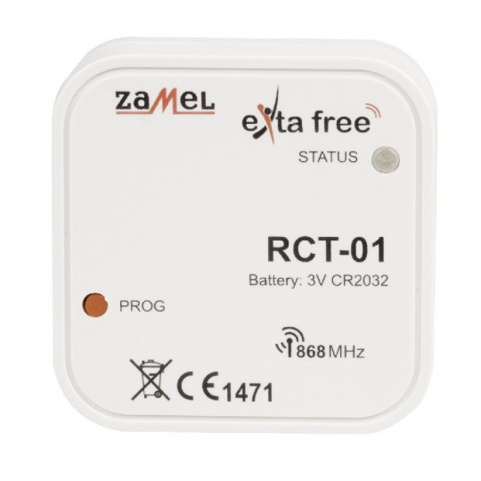 Exta Free - Radiowy dopuszkowy czujnik temperatury - RCT-01