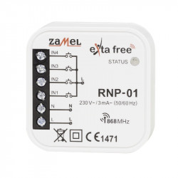 Exta Free - Radiowy nadajnik puszkowy 4-kanałowy 230V - RNP-01