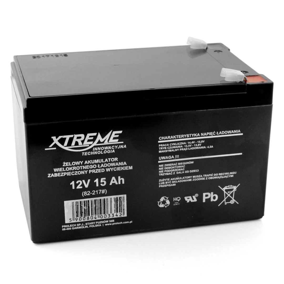 Akumulator żelowy 12V 15Ah Xtreme