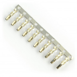 Pin żeński do obudowy gniazda raster 2,54mm - 10szt.