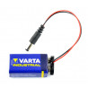 Adapter wtyk DC 5.5/2.1 - wtyk 6F22 bateria 9V - zdjęcie 3