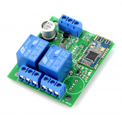 Moduł przekaźników 2 kanały + Bluetooth 4.0 BLE - styki 10A/250V - cewka 5V