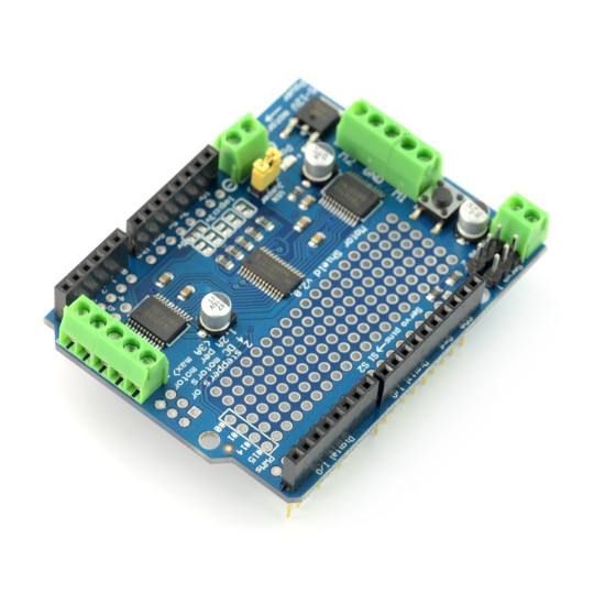 TB6612 Motor Shield - драйвер 4 двигунів постійного струму - 12 В/1,2 А - щит для Arduino
