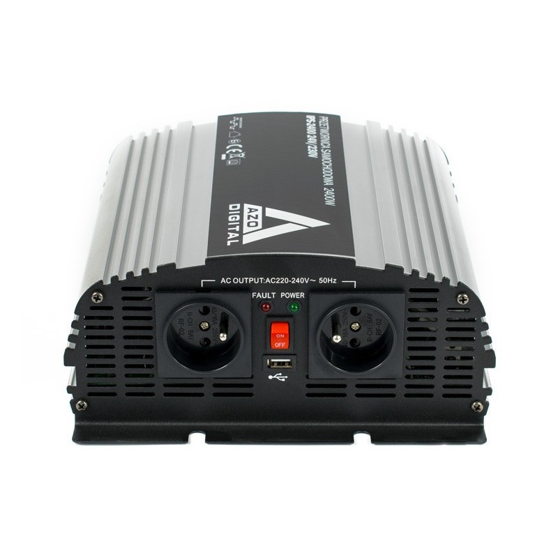Przetwornica napięcia AZO Digital 24 VDC / 230 VAC IPS-2400 2400W