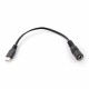 Adapter gniazdo 5,5/2,5mm - wtyk microUSB - z przewodem 17cm Adapter gniazdo 5,5/2,5mm - wtyk microUSB - z przewodem 17cm