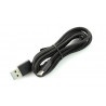 Kabel USB 3.0 typ C 1.5m - oplot czarny - zdjęcie 2
