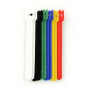 Organizer kabli - rzep 12mm x 15cm - różne kolory - 12 szt.