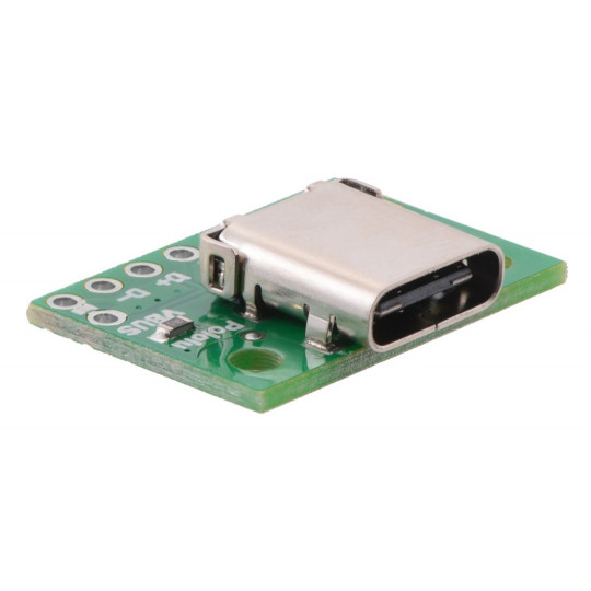 USB 2.0 Type C - роз'єм для макетної плати - Pololu 2585
