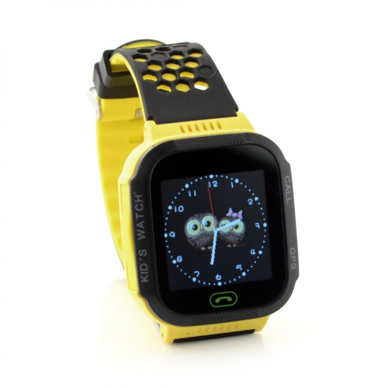 Zegarek Watch Phone Go z lokalizatorem GPS ART AW-K2 - żółty