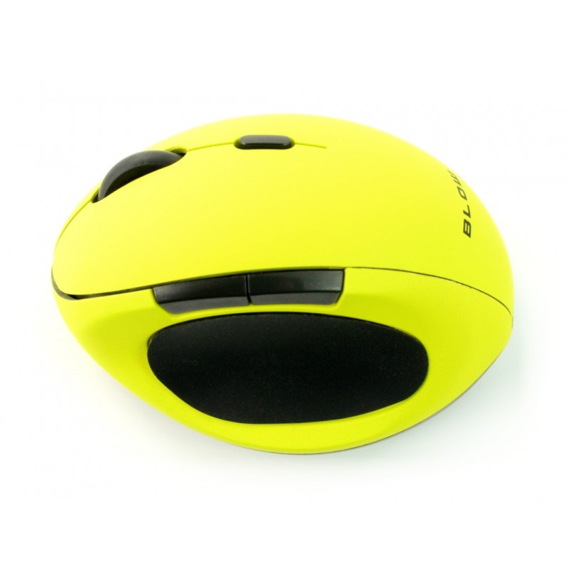 Mysz optyczna bezprzewodowa BLOW MB-50 - limonkowa