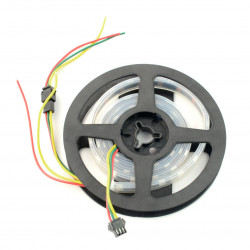 Pasek LED RGBW SJ-10060-SK6812 - cyfrowy, adresowany - IP65 60 LED/m, 14,4W/m, 5V - 1m