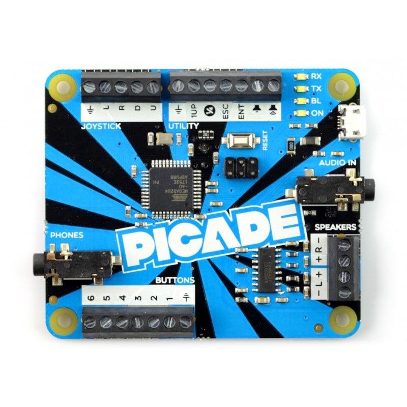 Picade PCB - moduł z wzmacniaczem 3W - zgodny z Arduino