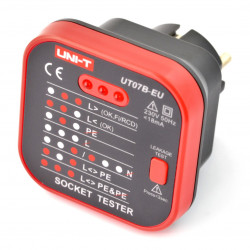 Tester gniazdek sieciowych 230 V RCD - Uni-T UT07B-EU