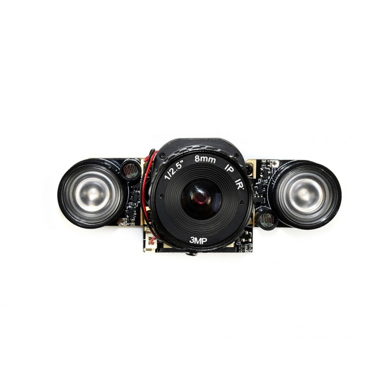 Kamera Waveshare Camera HD IR-CUT OV5647 5Mpx (B) - dzień/noc IR dla Raspberry Pi + moduły IR