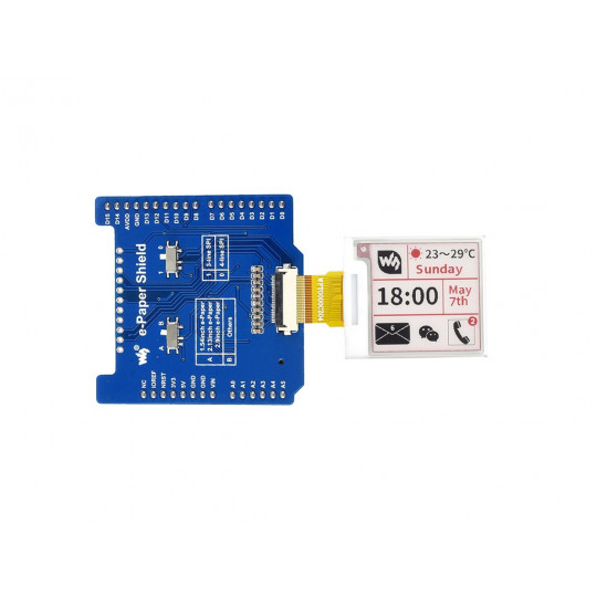 E-Paper Raw Panel Driver Shield - щит дисплея електронного паперу для Arduino - SPI - Waveshare 15082