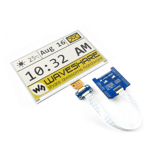 E-Paper Raw Panel Driver Shield - щит дисплея електронного паперу для Arduino - SPI - Waveshare 15082